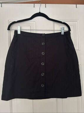 Abercrombie Black Button-Front Women's Skirt